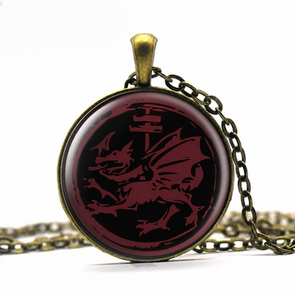 Dracula Order of the Dragon Necklace,Transylvania Pendant,Vlad the Impaler Gift,Vlad Tepes,Romania, Vampire Necklace, Gothic Jewelry