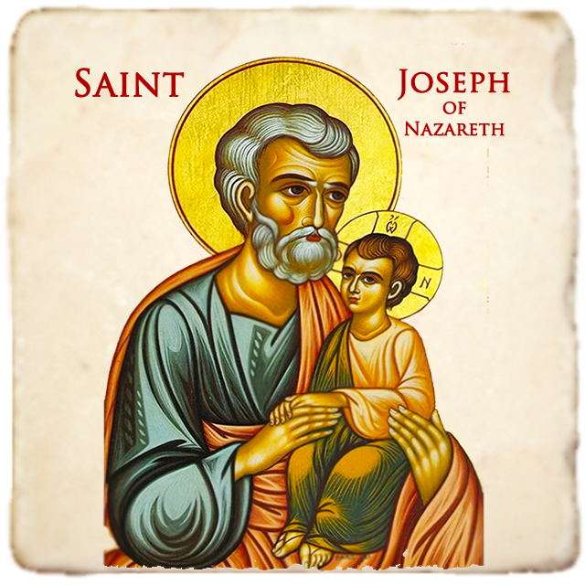 St.Joseph of Nazareth Icon,Men Saints,Marble Icon,Handmade,Prayer gift,Christian Icon