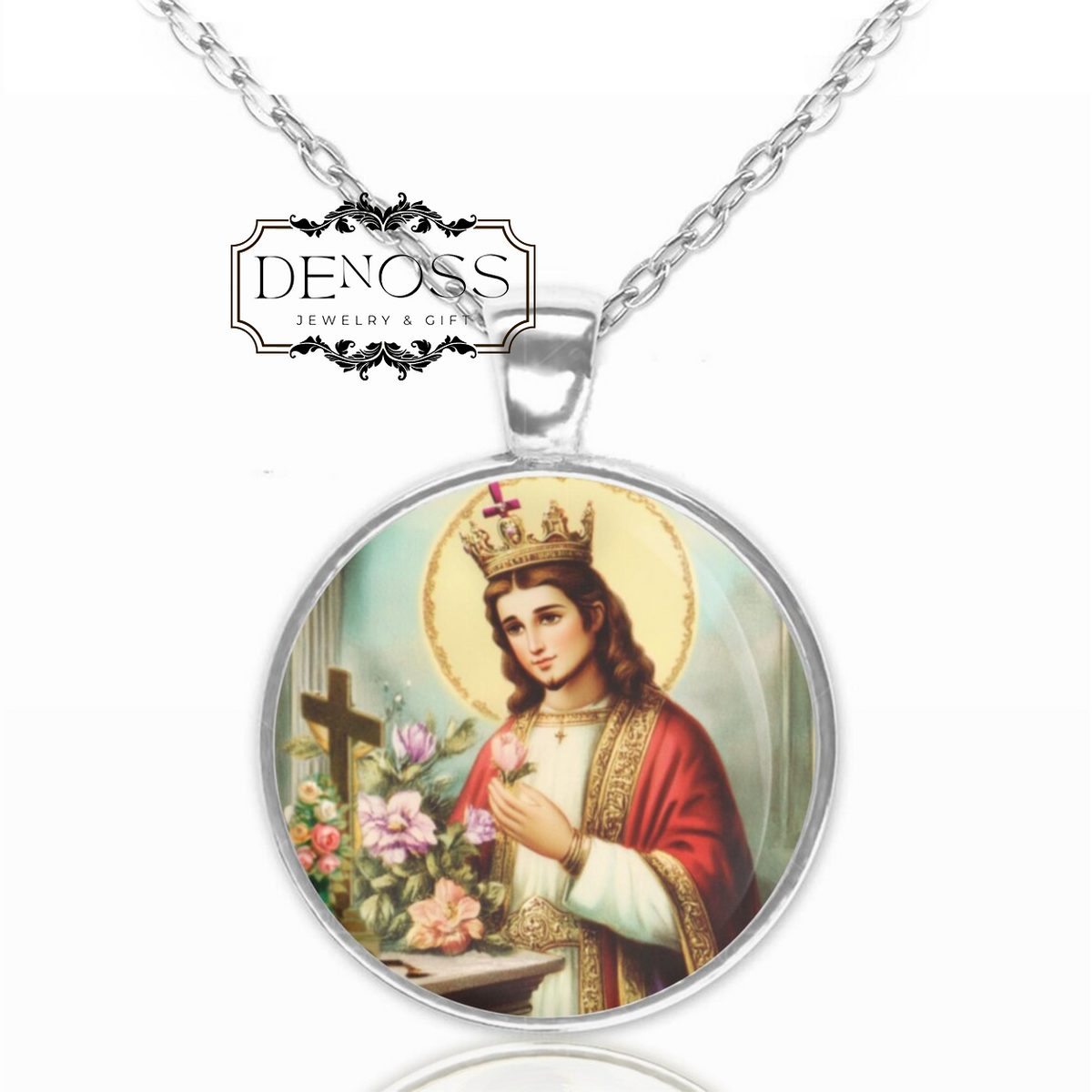 Saint Casimir Catholic Christian Medal Pendant Necklace