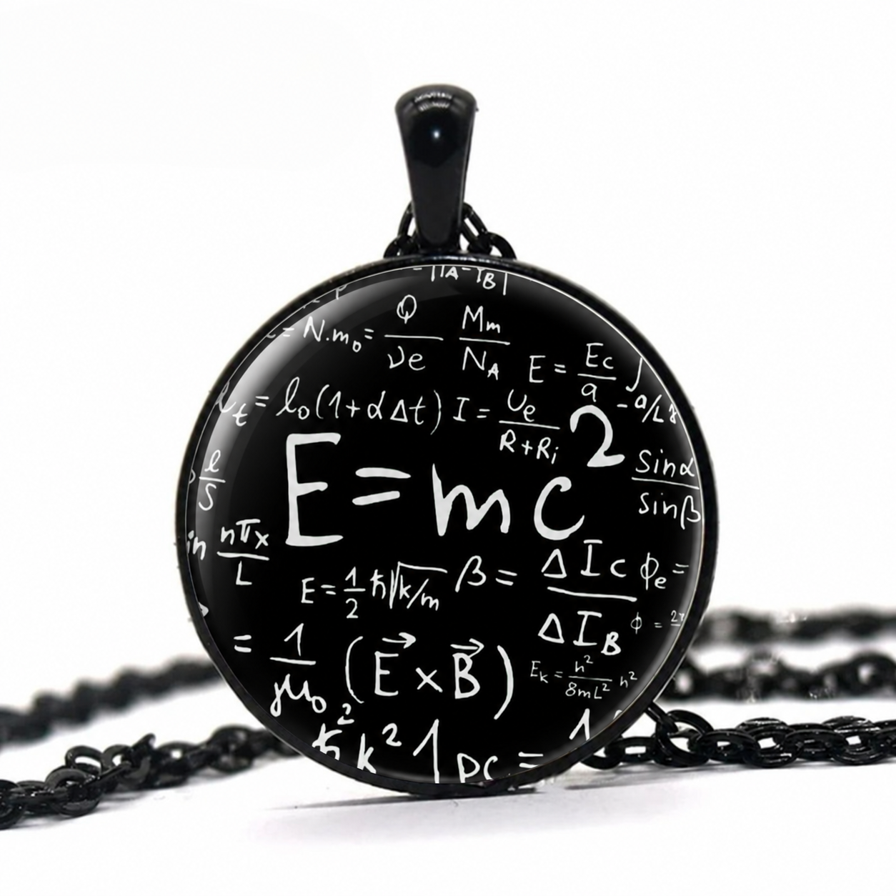 E=mc2 Necklace,Relativity Pendant,Theory of Relativity,Teacher gift,Scientist Geek gift,Einstein,Mathematician gift