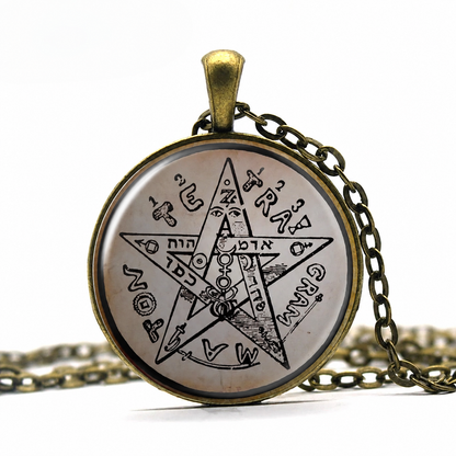 Eliphas Levi Tetragrammaton Pentagram Pendant Occult Necklace