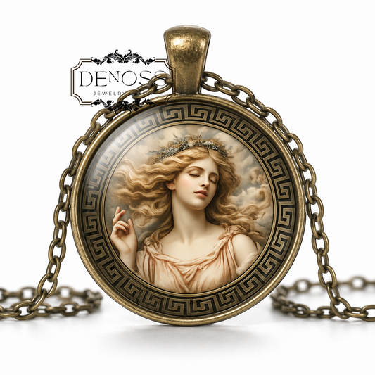 MNEMOSYNE Necklace,Goddess of Memory,Goddess of Remembrance,Titan,Greek