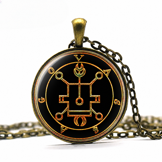 Necronomicon Vassago Pendant Necklace,Witchcraft Jewelry