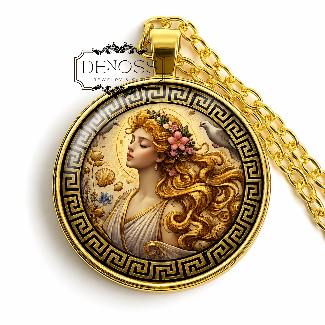 APHRODITE Necklace,Goddess of Love, Goddess of Beauty,Goddess of Pleasure,Goddess of Procreation,Greek