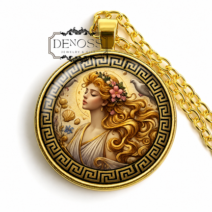 APHRODITE Necklace,Goddess of Love, Goddess of Beauty,Goddess of Pleasure,Goddess of Procreation,Greek