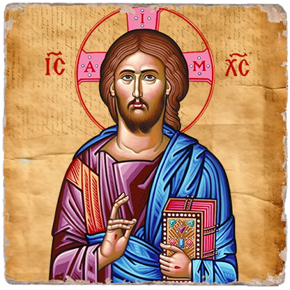Christ the Lifegiver Icon,Marble Icon,Handmade,Baptism gift,Christian Icon