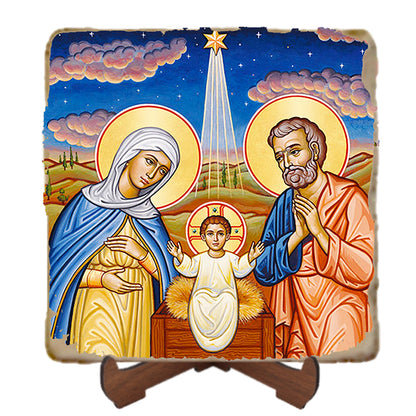 Christ the New Dawn Icon,Marble Icon,Handmade,Prayer gift,Christian Icon