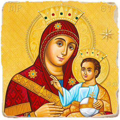Our Lady of Bethlehem,Marble Icon,Handmade,Baptism gift,Christian Icon