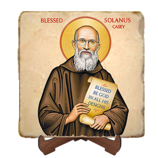 St.Blessed Solanus Casey Icon,Men Saints,Marble Icon,Handmade,Prayer gift,Christian Icon