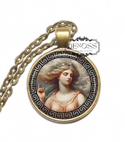 MNEMOSYNE Necklace,Goddess of Memory,Goddess of Remembrance,Titan,Greek