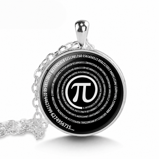Pi mathematical symbol necklace,math teacher or student gift,graduation gift, mathematics Greek Pi