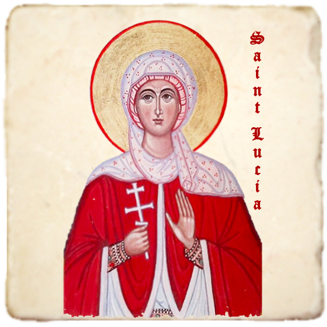 St.Lucia Icon,Women Saint,Marble Icon,Handmade,Prayer gift,Christian Icon