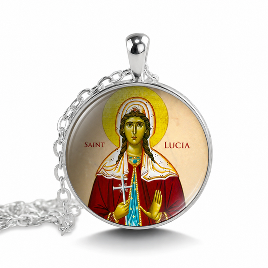 Saint Martyr Santa Lucia Necklace
