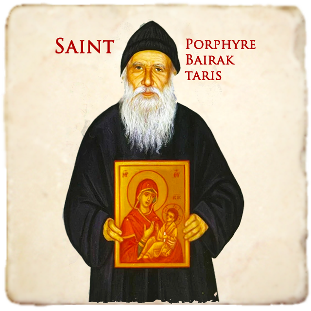 St.Porphyre Bairaktaris Icon,Men Saints,Marble Icon,Handmade,Prayer gift,Christian Icon