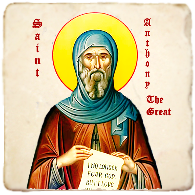 St.Anthony the Great Icon,Men Saints,Marble Icon,Handmade,Prayer gift,Christian Icon