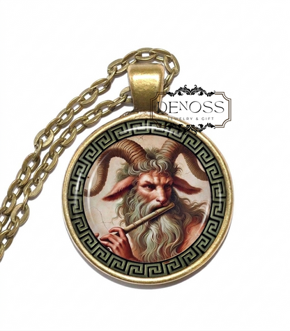 PAN Necklace,God of Nature,God of the Wild,God of Shepherds,God of Flocks,God of Mountain Wilds,God of Fields,Greek