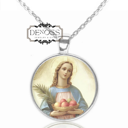Saint Dorothy Religious Necklace