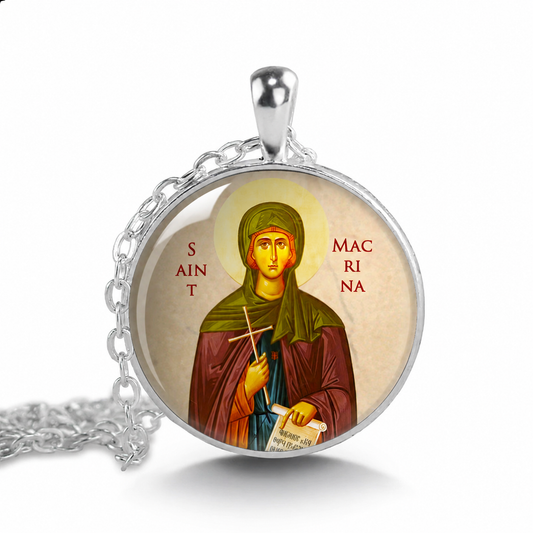 St Macrina the Younger Religious Necklace