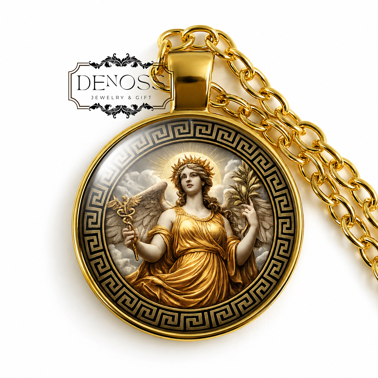 PAX Necklace,Goddess of Peace,Harmony,Tranquility,Prosperity,Roman,Mythology Peacekeeper,Pax Romana