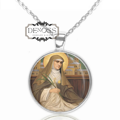 Saint Edith Stein,Patron of Europe Catholic,Medal Pendant Necklace