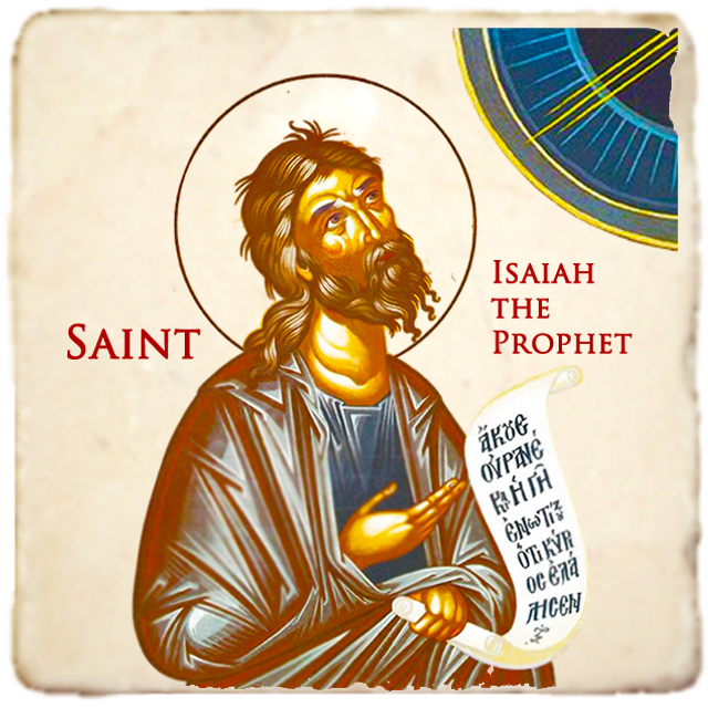 St.Isaiah the Prophet Icon,Men Saints,Marble Icon,Handmade,Prayer gift,Christian Icon
