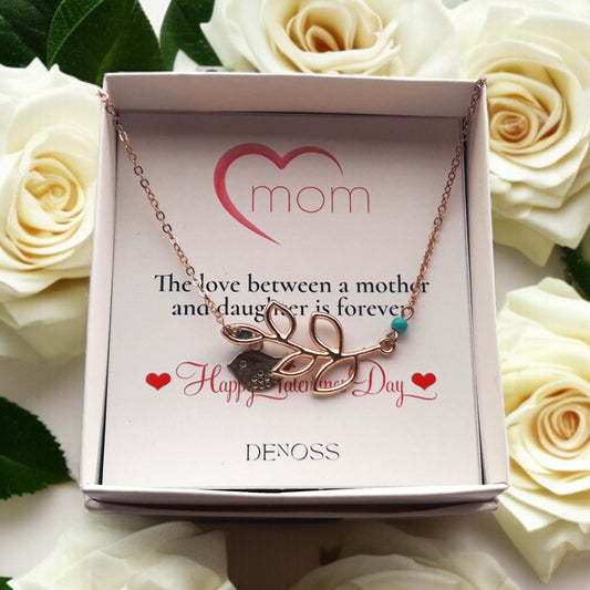 Bird Turquoise Beaded Gold Necklace