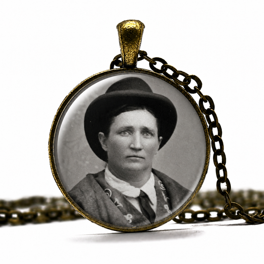 CALAMITY JANE Necklace,Frontierswoman, Markswoman,Professional Scout,Raconteur, Buffalo Bill,Wild West Show,Art Pendant Necklace - Denoss
