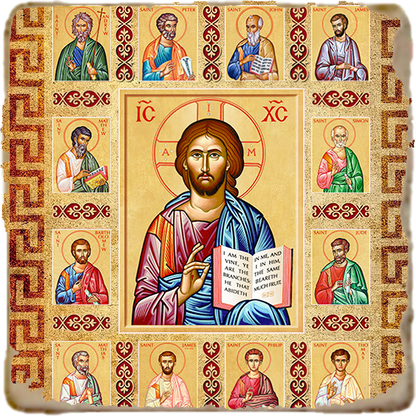 Christ the True Vine Icon,Marble Icon,Handmade,Prayer gift,Christian Icon