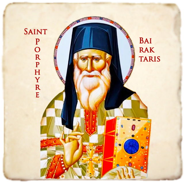 St.Porphyre Bairaktaris Icon,Men Saints,Marble Icon,Handmade,Prayer gift,Christian Icon