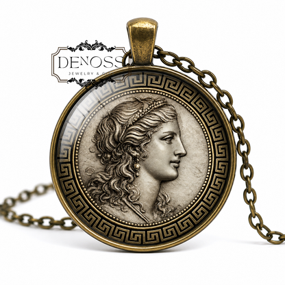 PERSEPHONE Necklace,Goddess of Spring,Queen of the Underworld,Greek,Wife of Hades,Growth,Fertility,Love