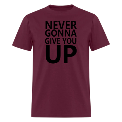 Never Gonna Give You Up, Music Tshirt
