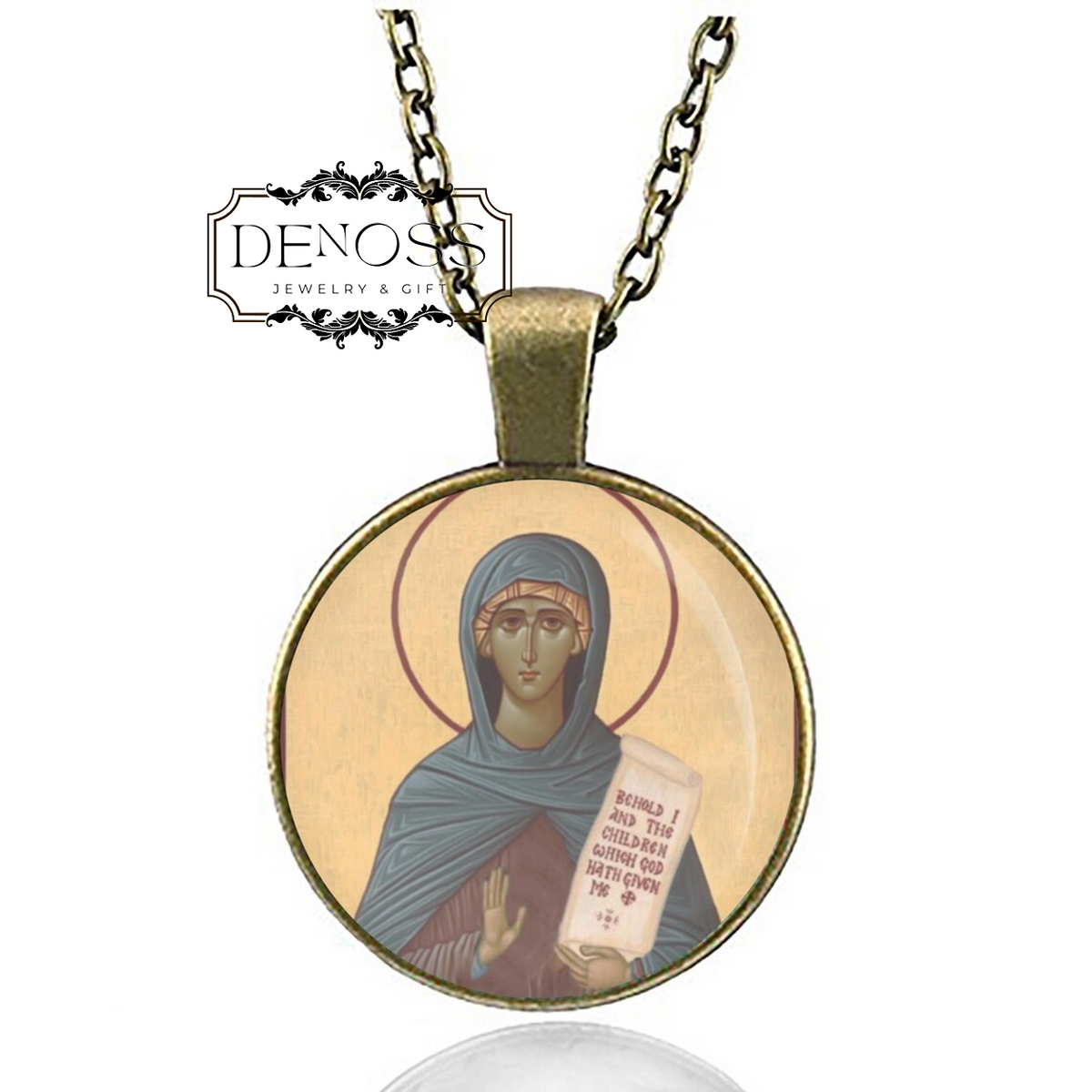 Saint Emilia or Emily Orthodox Necklace,Saint Pendant Medal