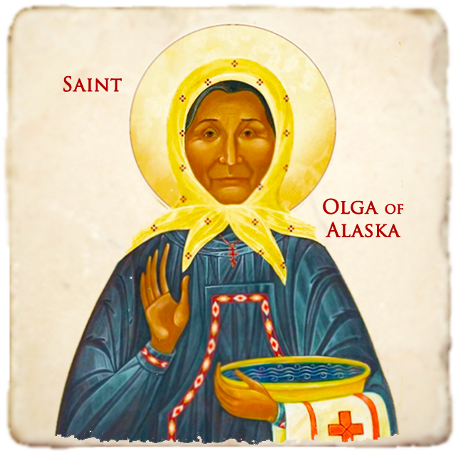 St.Olga of Alaska Icon,Women Saint,Marble Icon,Handmade,Prayer gift,Christian Icon