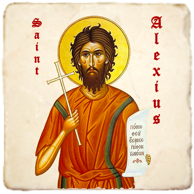 St.Alexius Icon,Men Saints,Marble Icon,Handmade,Prayer gift,Christian Icon