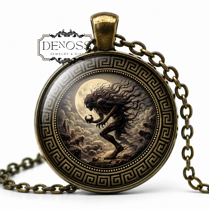 PHOBETOR Necklace,God of Dreams, Frightener,Nightmares,Son of Hypnos,Oneiroi,Greek Mythology