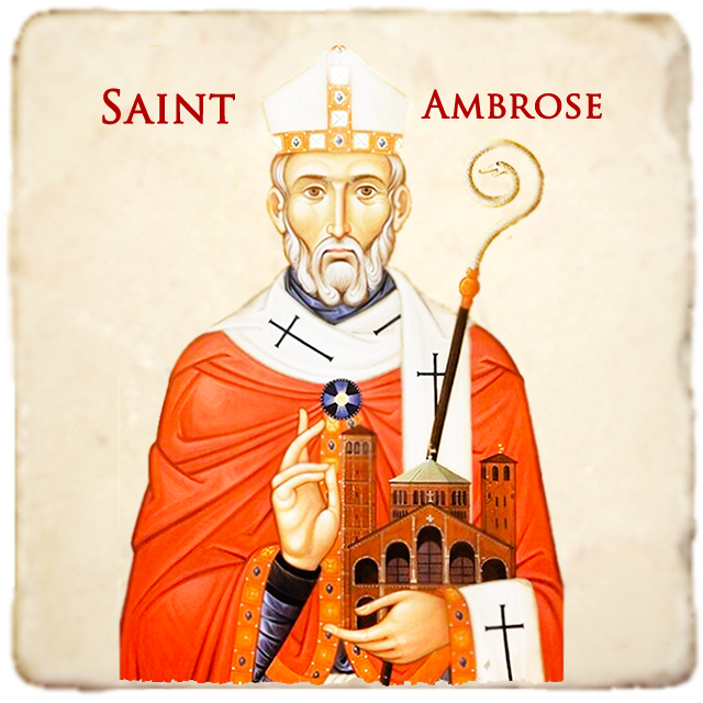 St.Ambrose Icon,Men Saints,Marble Icon,Handmade,Prayer gift,Christian Icon