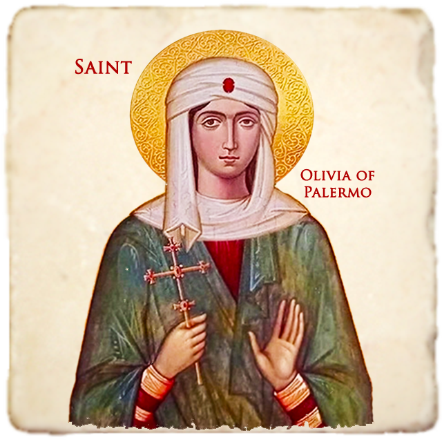 St.Olivia Icon,Women Saint,Marble Icon,Handmade,Prayer gift,Christian Icon