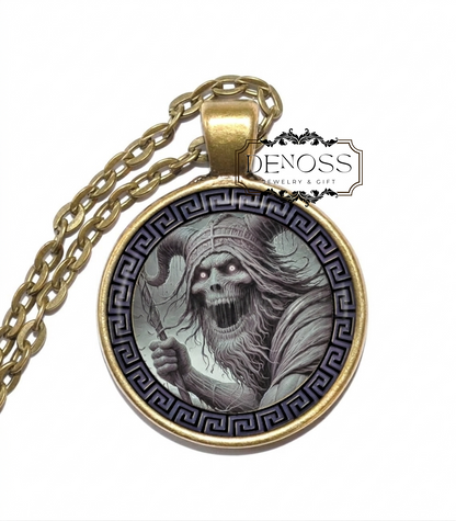 PHOBOS Necklace,God, Greek,Mythology,God of Fear,God of Panic,Son of Ares,Son of Aphrodite,Instilling Fear in Enemies