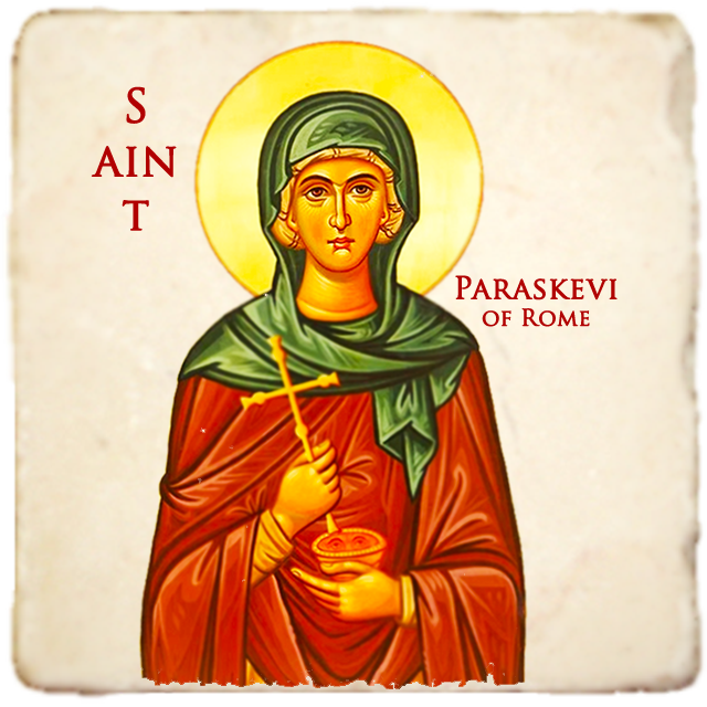 St.Paraskevi of Rome Icon,Women Saint,Marble Icon,Handmade,Prayer gift,Christian Icon