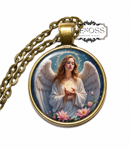 ARCHANGEL HANIEL Necklace,Angel of Joy & Intuition,Feminine Energy and Guidance,Grace,Beauty,Insight, Emotional Balance