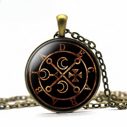 Decarabia Necronomicon  Necklace, Witchcraft Jewelry