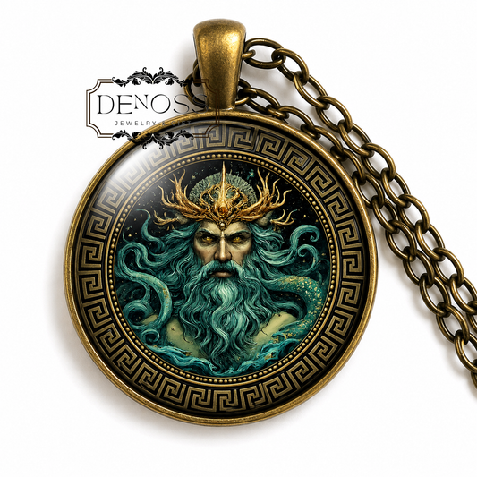 PHORCYS Necklace,Ancient God of the Deep,Guardian of Ocean Mysteries,Keeper of Deep Waters,Lord of Forgotten Depths,Sea Watcher