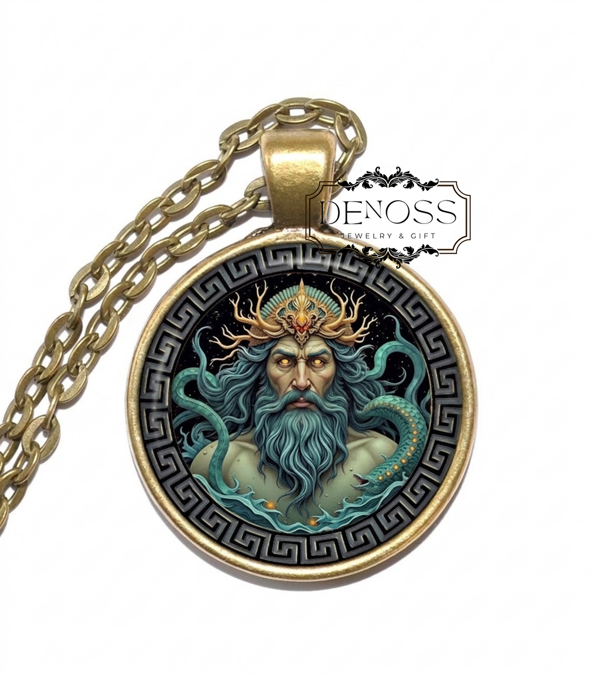 PHORCYS Necklace,Ancient God of the Deep,Guardian of Ocean Mysteries,Keeper of Deep Waters,Lord of Forgotten Depths,Sea Watcher