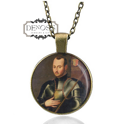 Saint Ignatius of Loyola,Catholic Necklace  Patron of soldiers