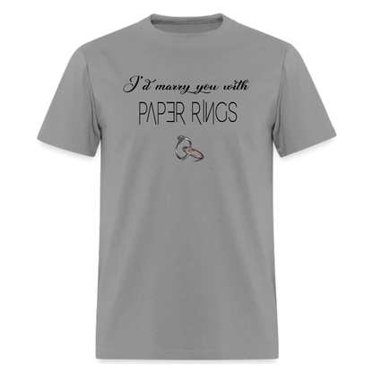 I'd Marry You With Paper Rings,Music  Tshirt