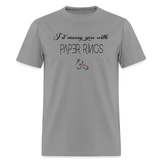 I'd Marry You With Paper Rings,Music  Tshirt