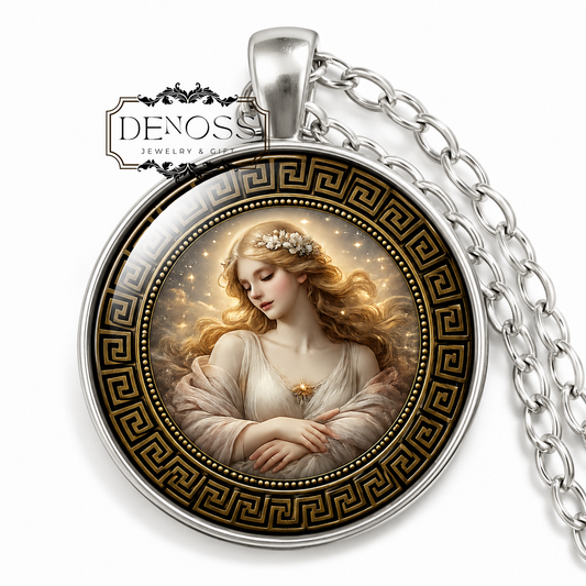 PLEIONE Necklace,Goddess of Clouds and the Sea,Mother of the Pleiades,Sea Nymph of Mount Cyllene