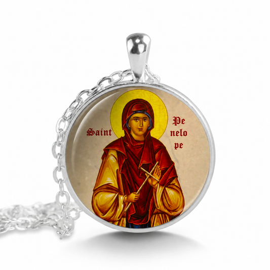 Saint Penelope Greek Orthodox Necklace