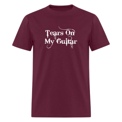 Tears On My Guitar,Music lyric Tshirt
