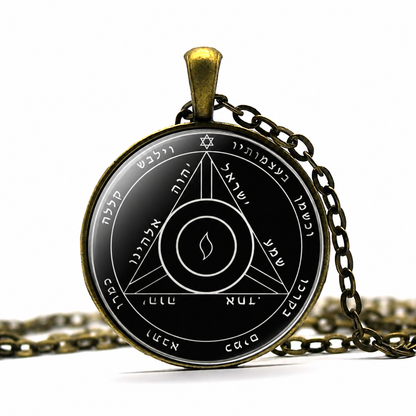 The 4th Pentacle of Saturn Pendant Necklace,Archival Art Necklace